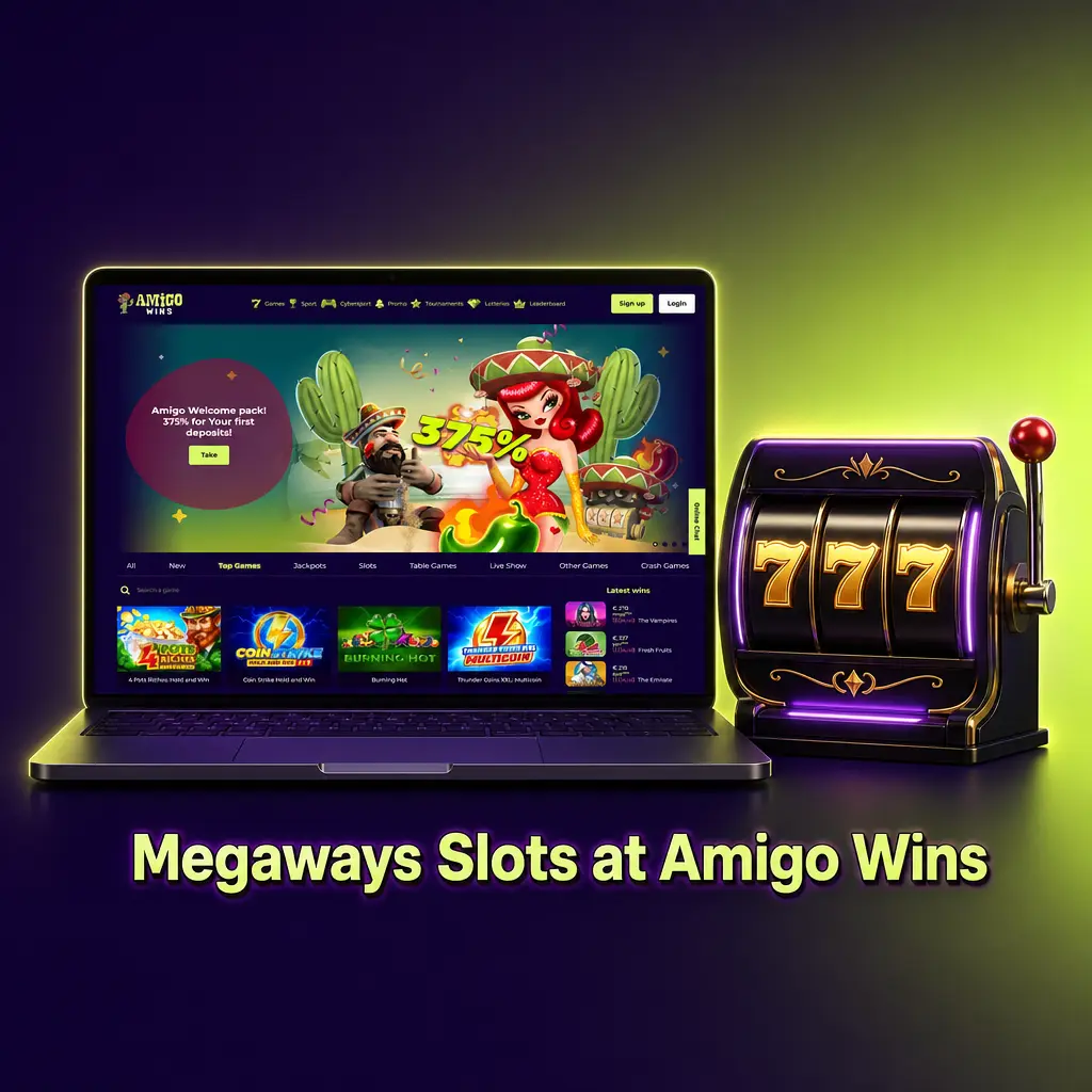 Megaways slots at Amigo Wins, including Bonanza, Extra Chilli, White Rabbit and Buffalo King Megaways games